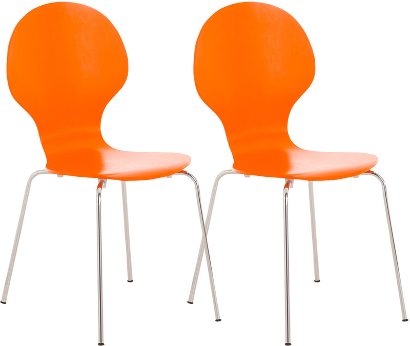 2x DIEGO ergonomische stapelstoelen