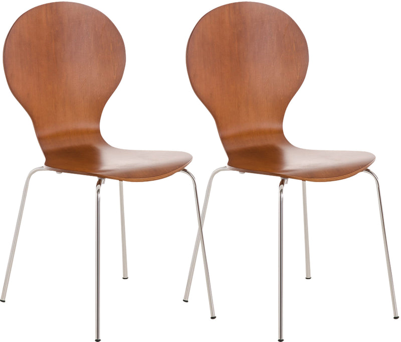 2x DIEGO ergonomische stapelstoelen