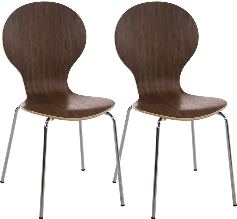 2x DIEGO ergonomische stapelstoelen