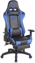 Turbo XL gaming office chair with footrest