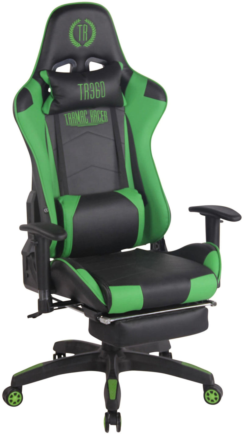 Turbo XL gaming office chair with footrest