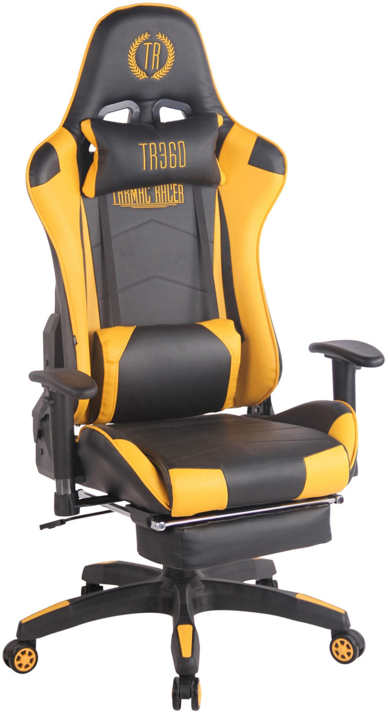 Turbo XL gaming office chair with footrest