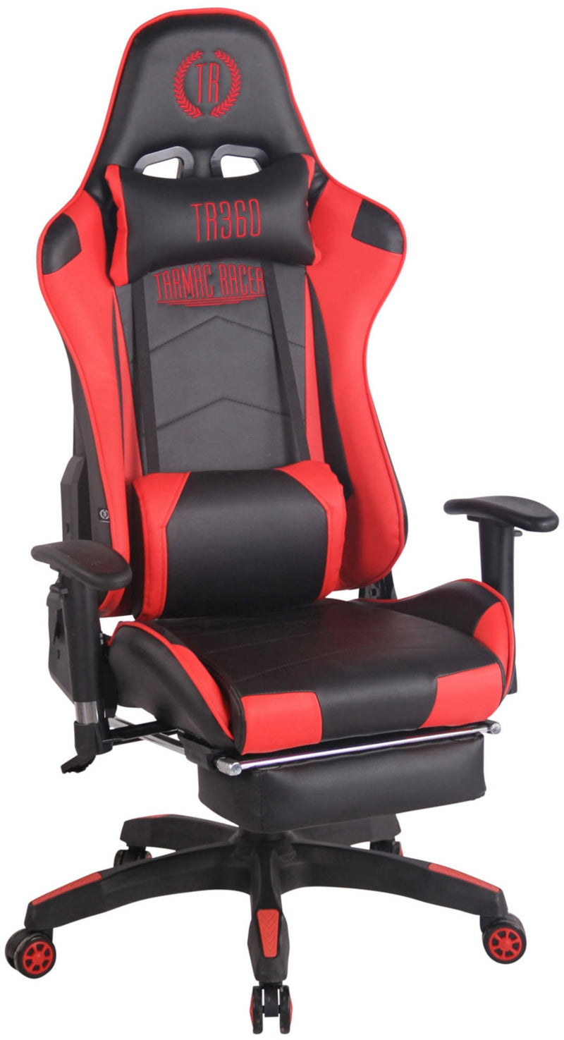 Turbo XL gaming office chair with footrest