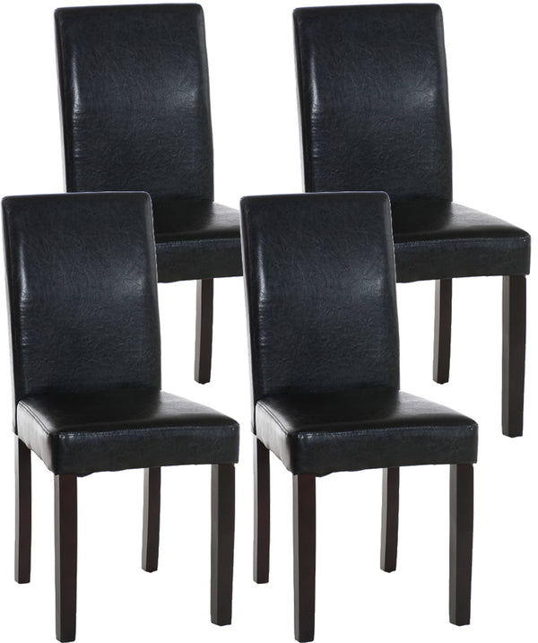 Set of 4 dining room chairs Ina faux leather