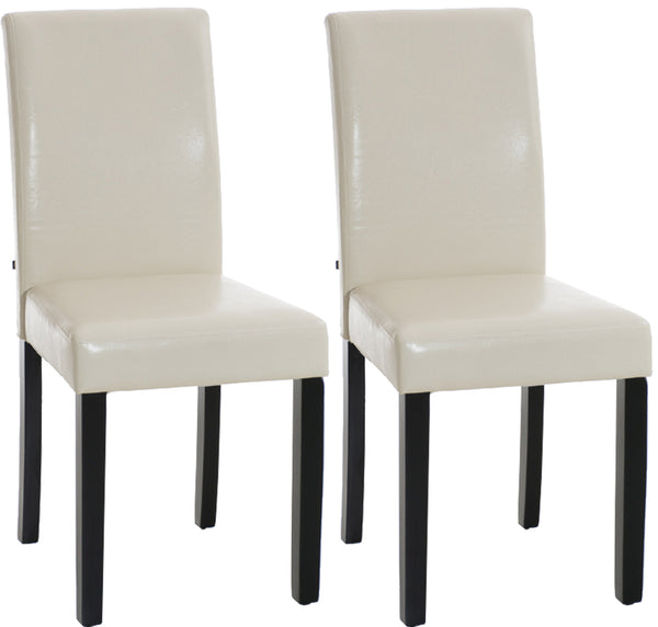 Set of 2 dining room chairs Ina faux leather