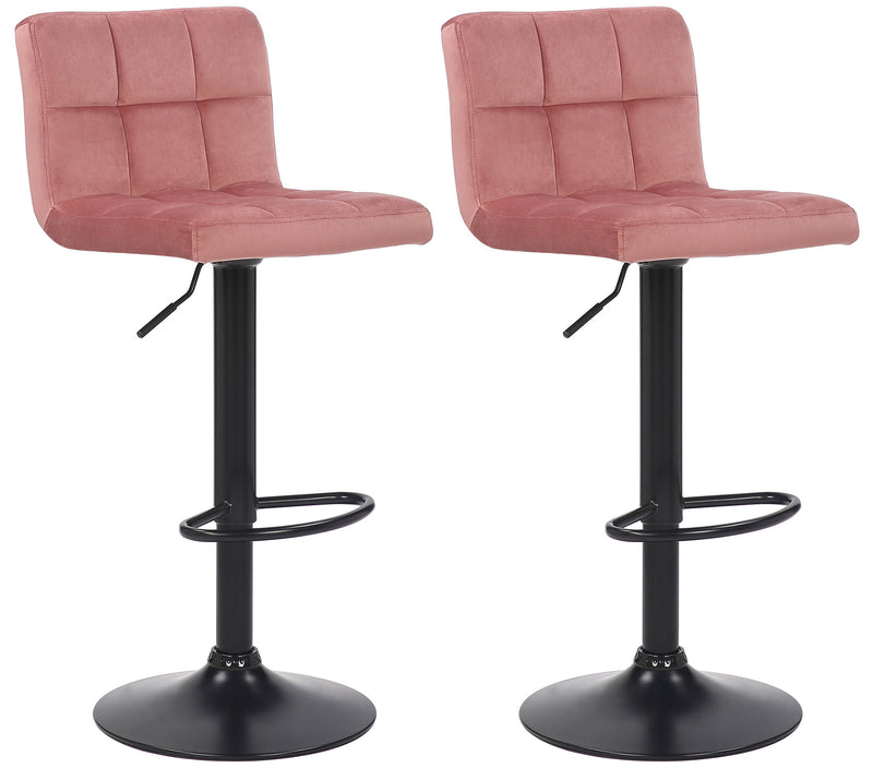 Set of 2 bar stools Feni velvet