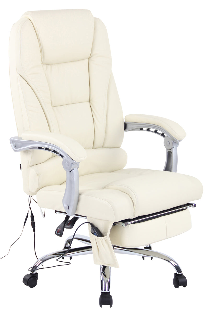 Pacific real leather office chair with massage function