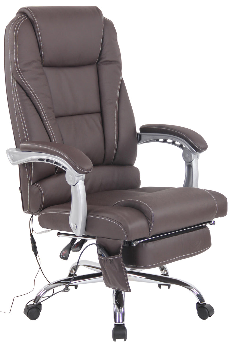 Pacific real leather office chair with massage function