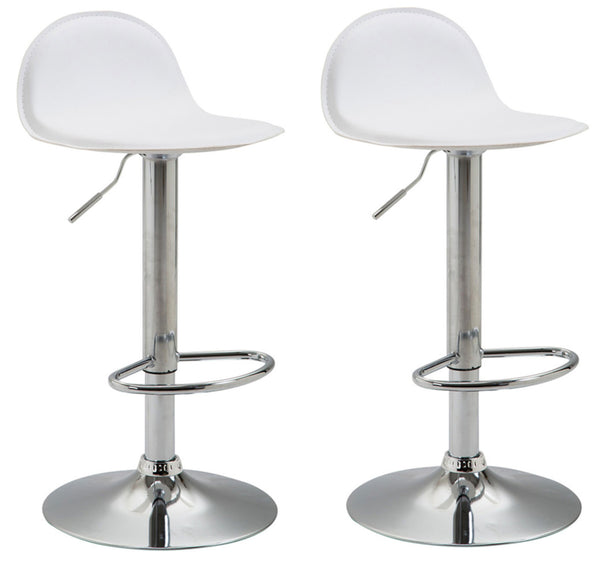 Set of 2 bar stools Lana V2 faux leather