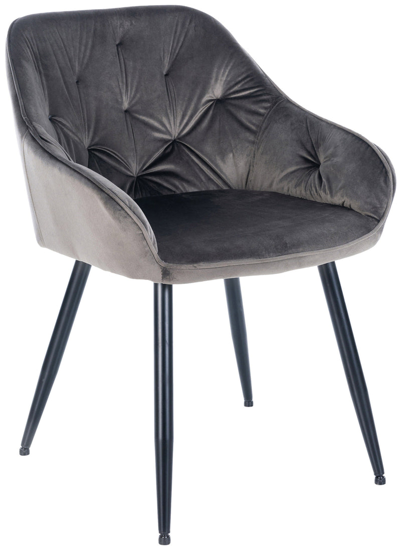 Cassis velvet visitor chair