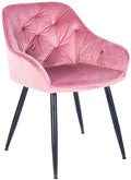 Cassis velvet visitor chair