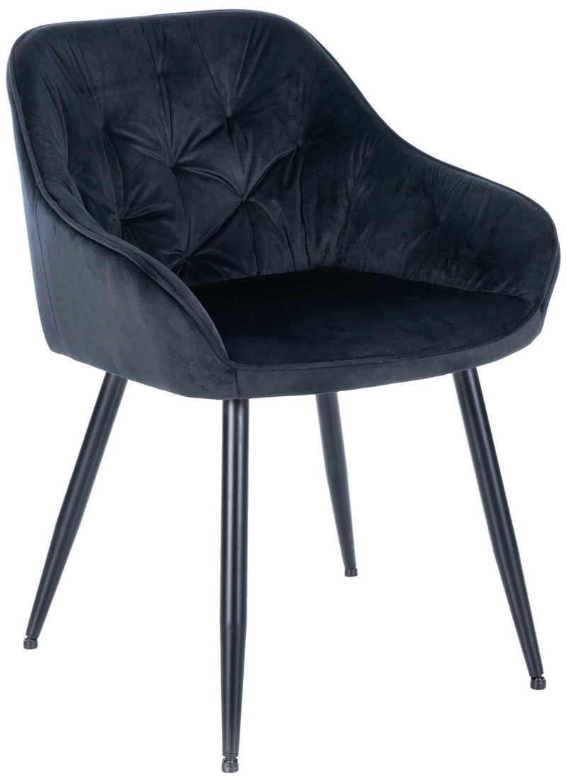 Cassis velvet visitor chair