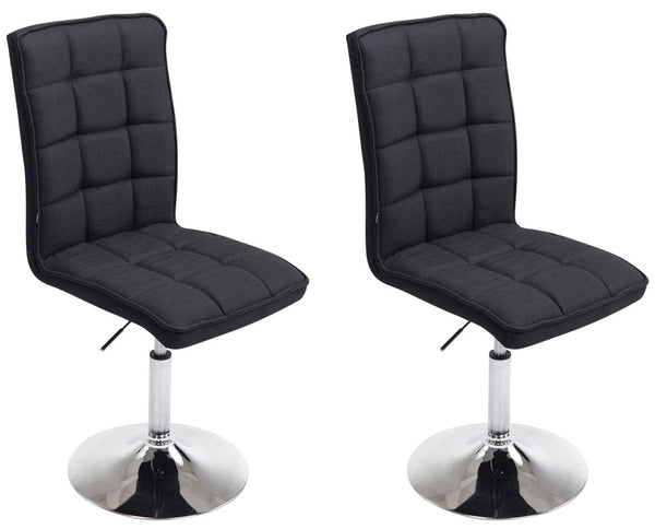 Set of 2 design dining room chairs Peking V2 fabric