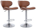 Set of 2 bar stools Las Vegas faux leather