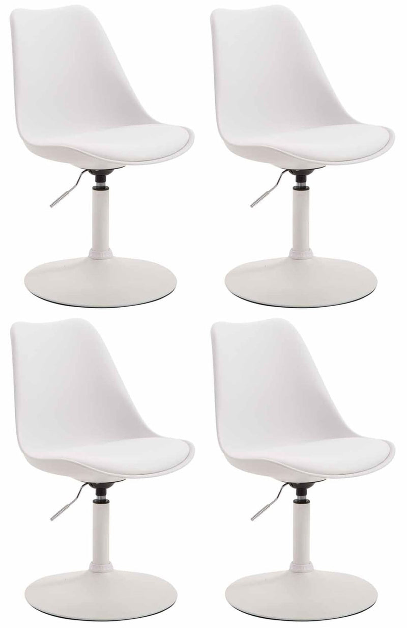 Set of 4 Maverick plastic dining chairs