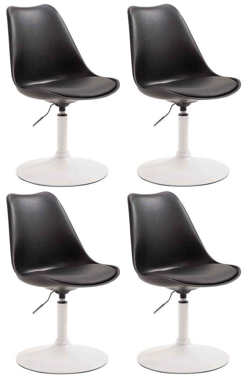 Set of 4 Maverick plastic dining chairs