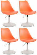 Set of 4 Maverick plastic dining chairs