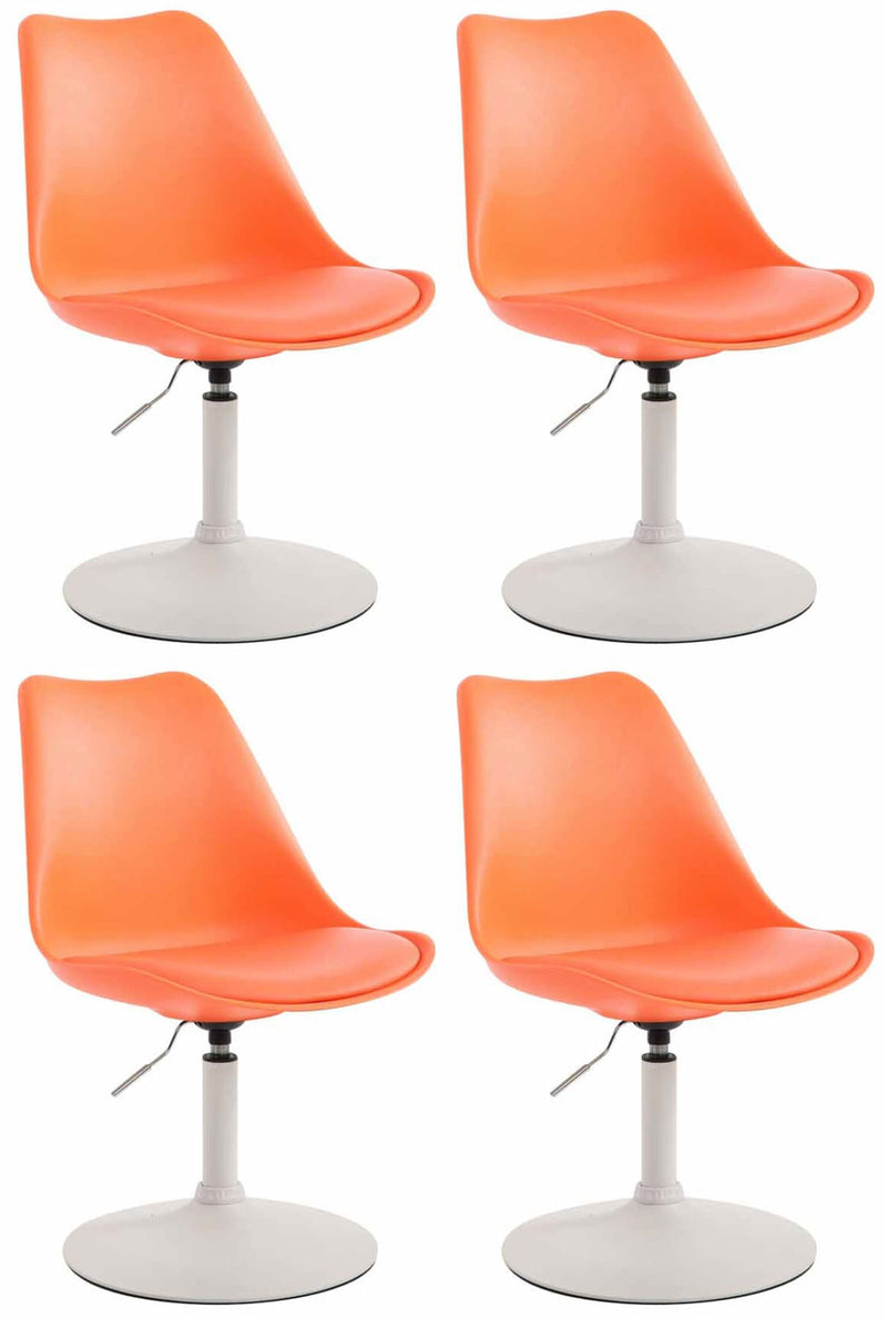 Set of 4 Maverick plastic dining chairs