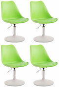 Set of 4 Maverick plastic dining chairs