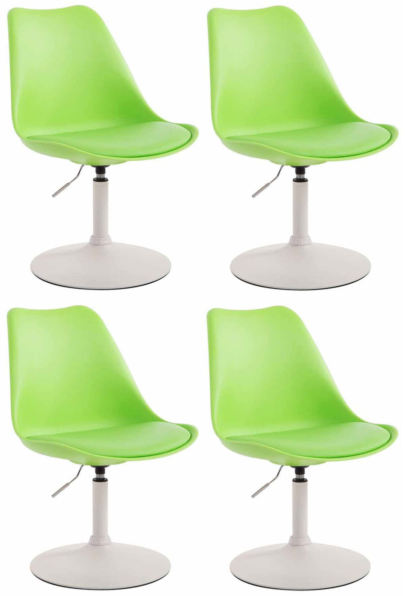 Set of 4 Maverick plastic dining chairs