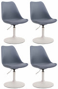 Set of 4 Maverick plastic dining chairs