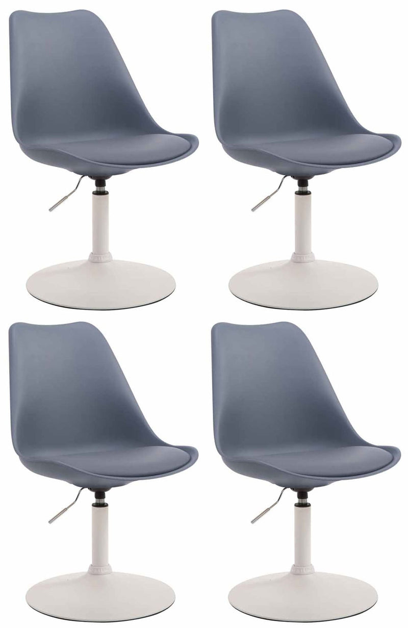 Set of 4 Maverick plastic dining chairs