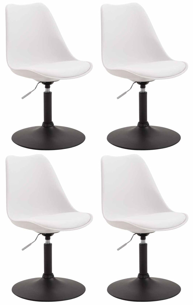 Set of 4 Maverick plastic dining chairs