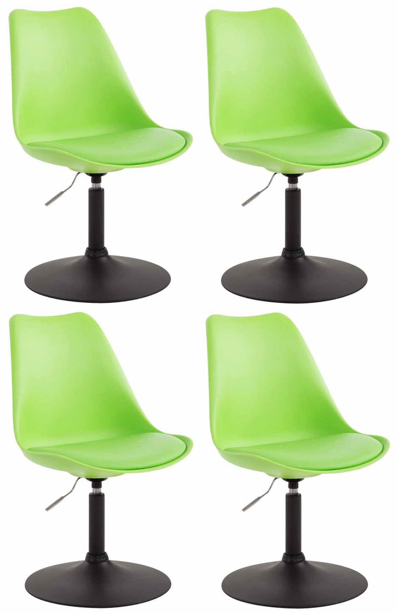 Set of 4 Maverick plastic dining chairs