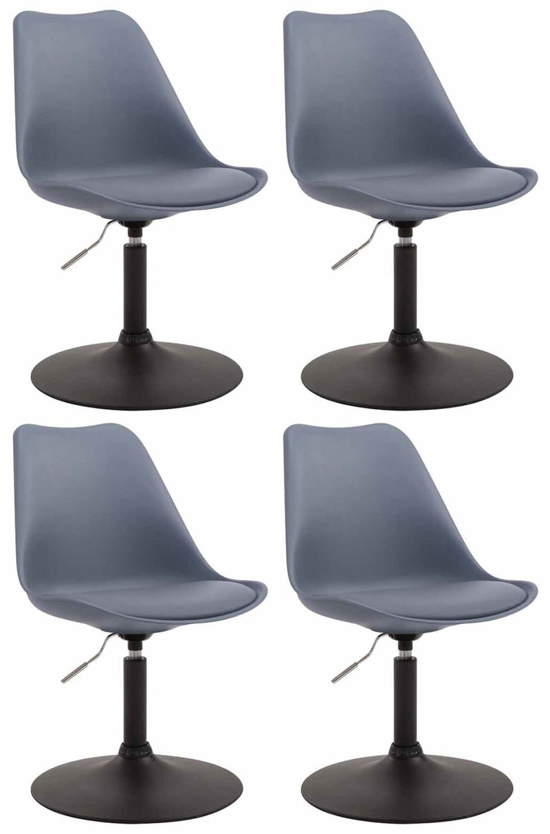 Set of 4 Maverick plastic dining chairs