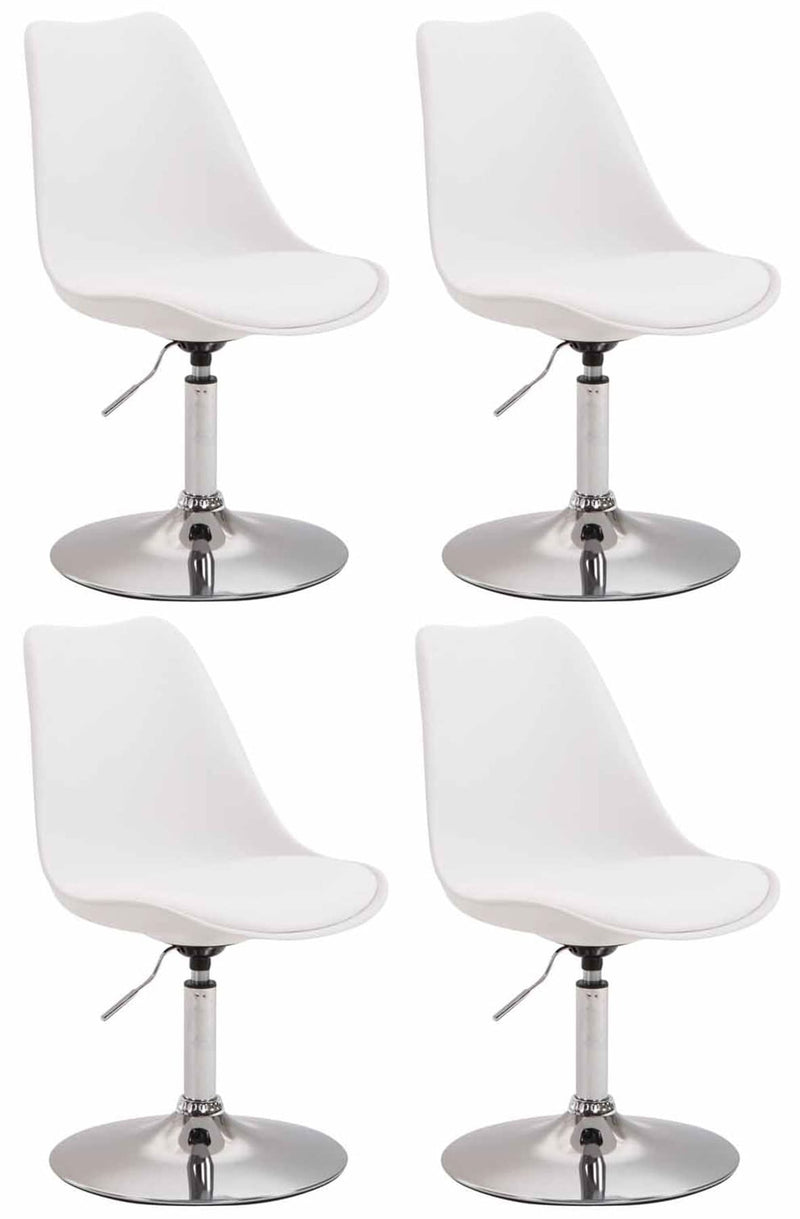 Set of 4 Maverick plastic dining chairs