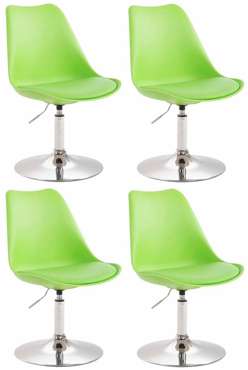 Set of 4 Maverick plastic dining chairs