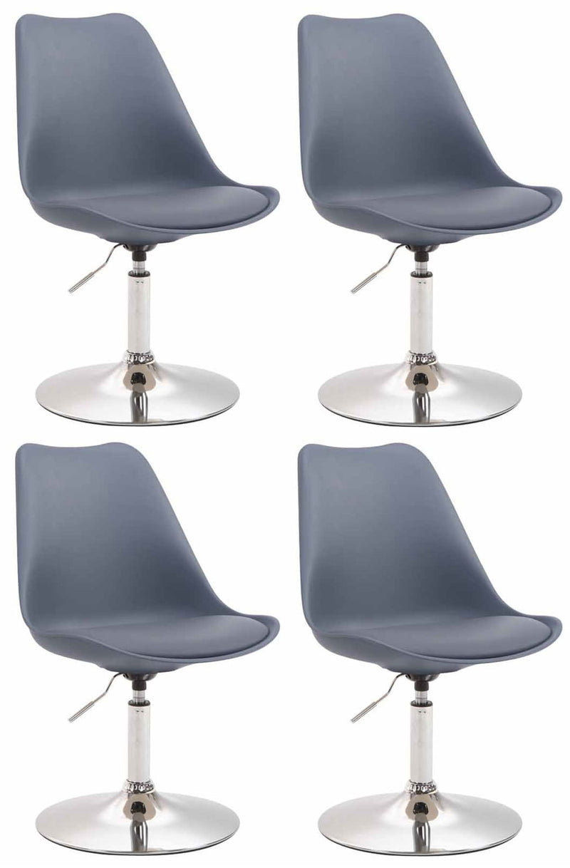 Set of 4 Maverick plastic dining chairs