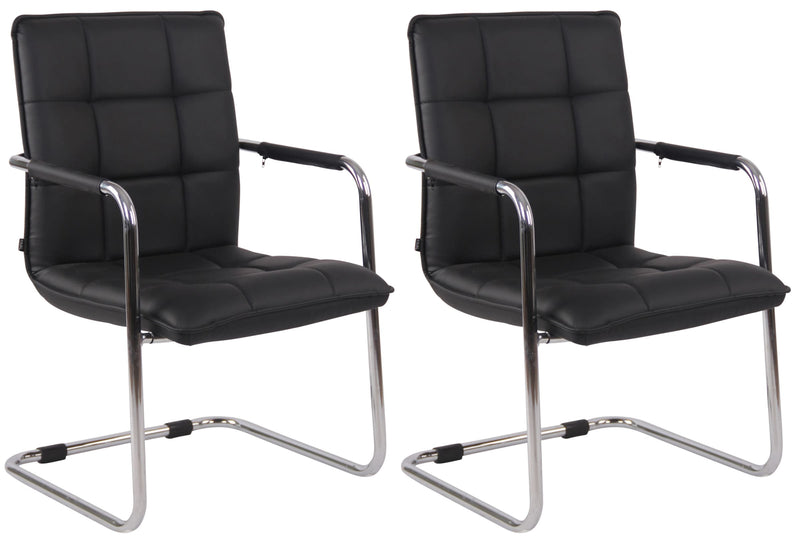 Set of 2 chairs Gandia faux leather