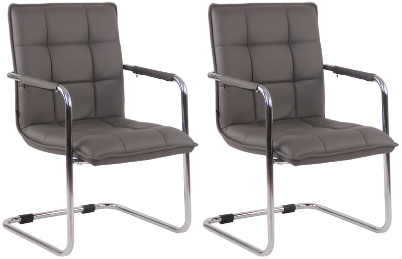 Set of 2 chairs Gandia faux leather