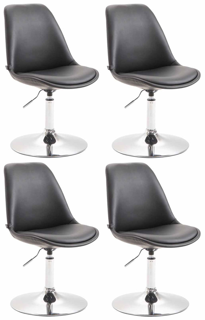 Set van 4 Maverick kunstleren eetkamerstoelen