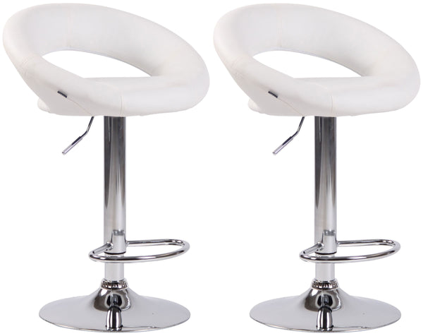 Set of 2 bar stools Olinda faux leather