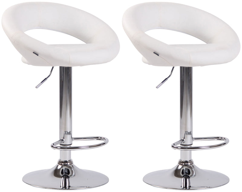 Set of 2 bar stools Olinda faux leather