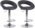 Set of 2 bar stools Olinda faux leather