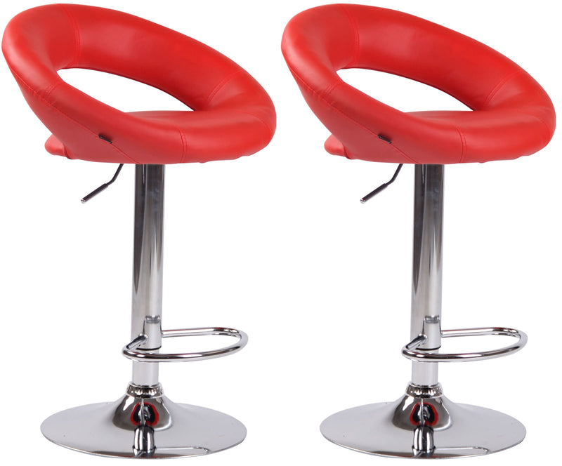 Set of 2 bar stools Olinda faux leather