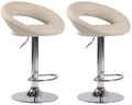 Set of 2 bar stools Olinda faux leather