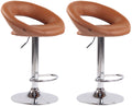 Set of 2 bar stools Olinda faux leather