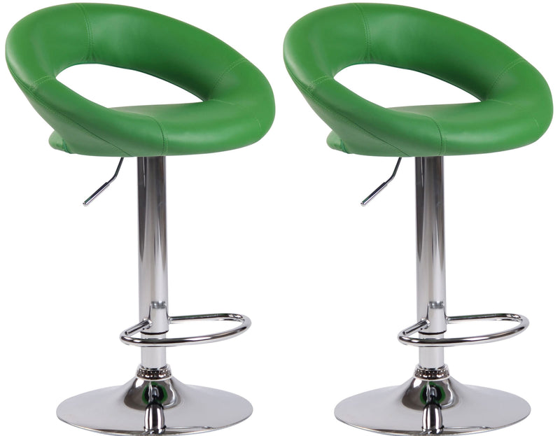 Set of 2 bar stools Olinda faux leather