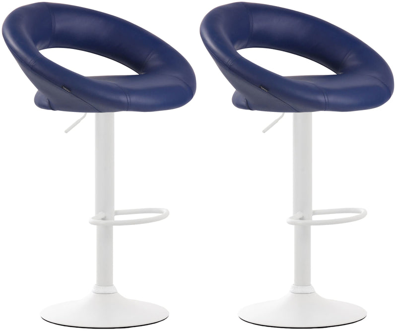 Set of 2 bar stools Olinda faux leather