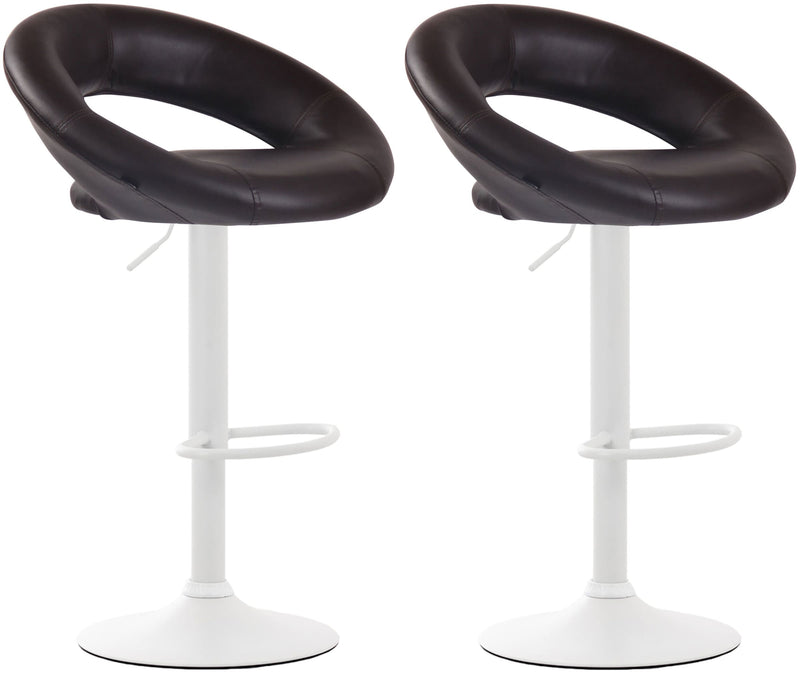 Set of 2 bar stools Olinda faux leather