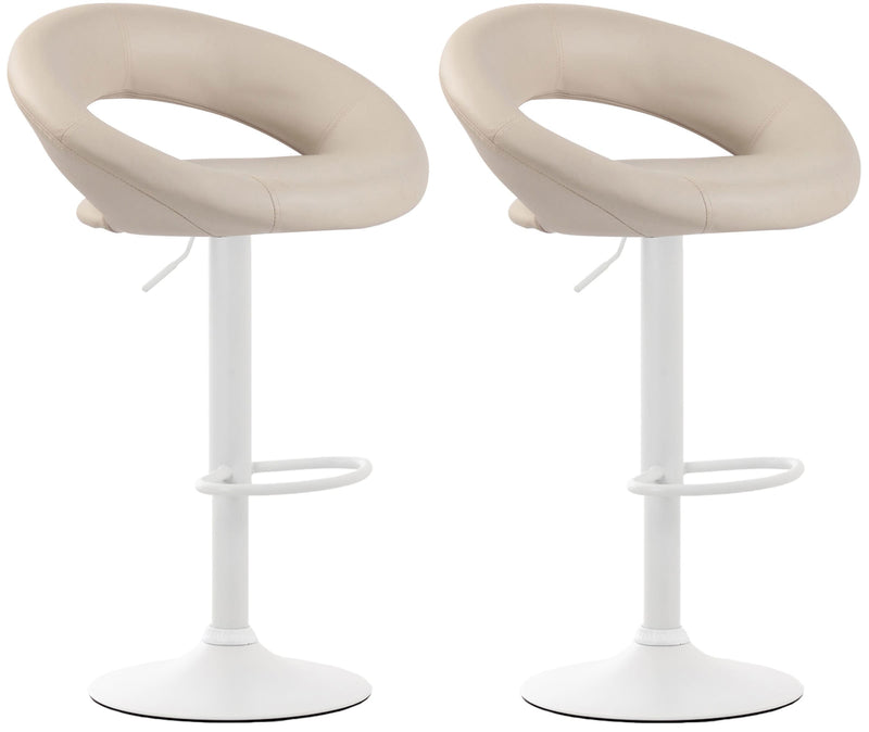 Set of 2 bar stools Olinda faux leather