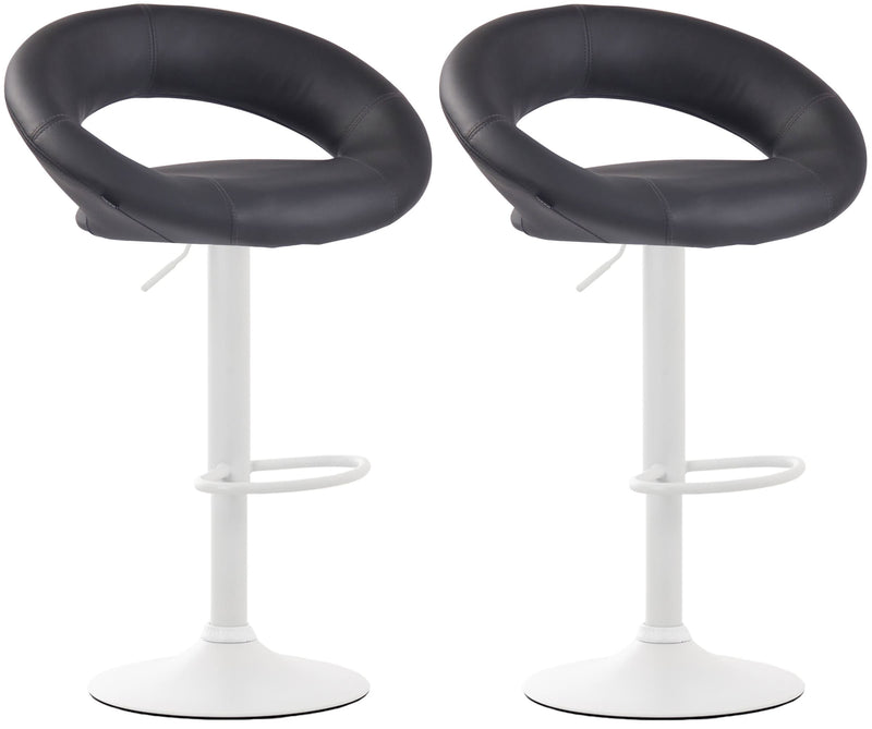 Set of 2 bar stools Olinda faux leather