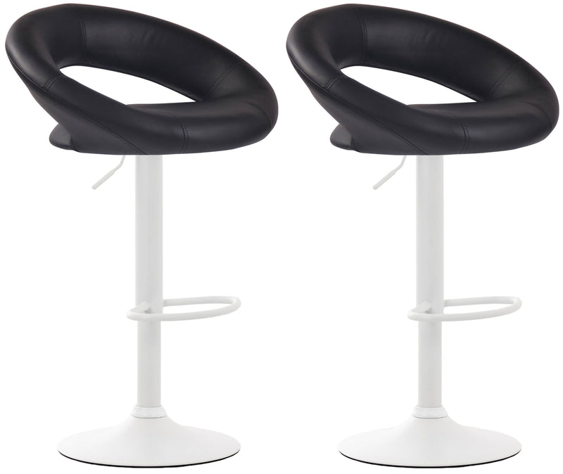 Set of 2 bar stools Olinda faux leather