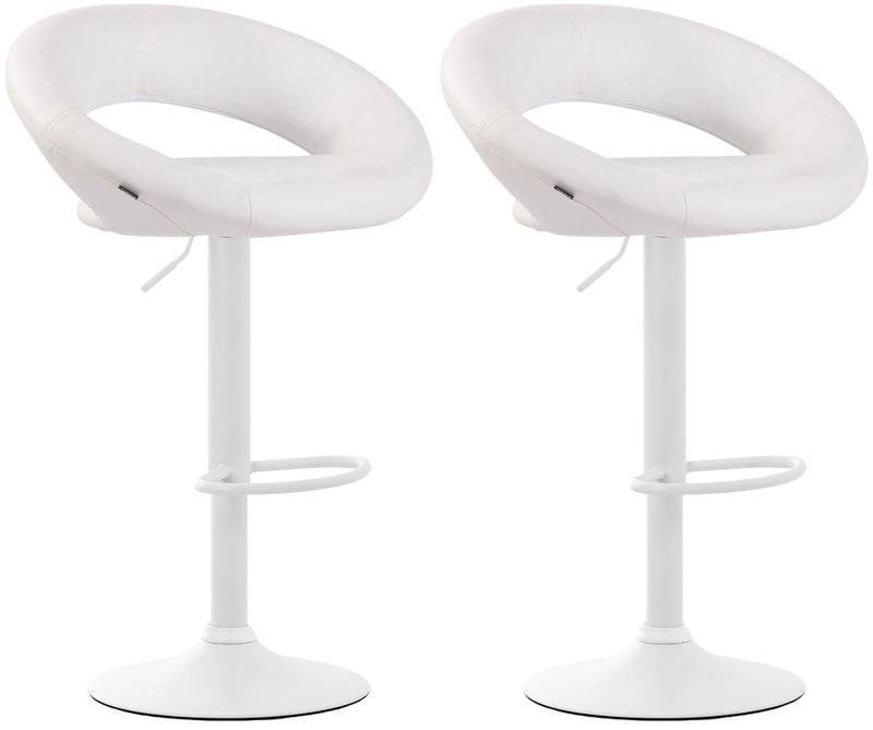 Set of 2 bar stools Olinda faux leather