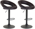 Set of 2 bar stools Olinda faux leather