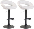 Set of 2 bar stools Olinda faux leather